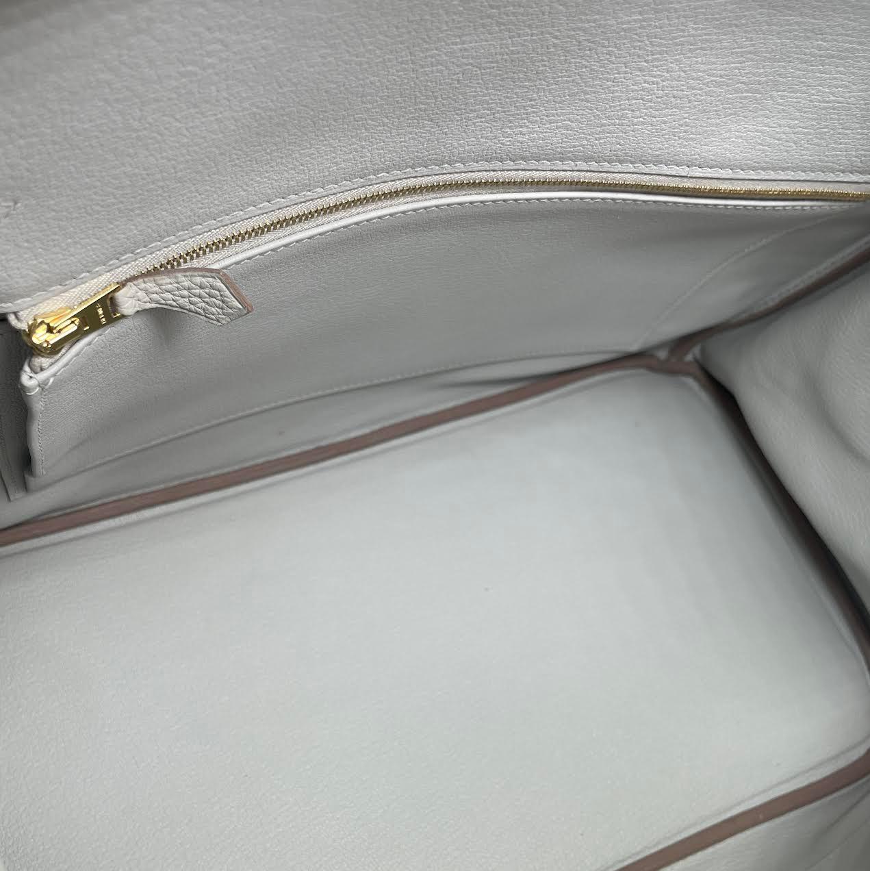 HERMÈS Togo Birkin 35 Gris Perle Pearl Gray w/Gold