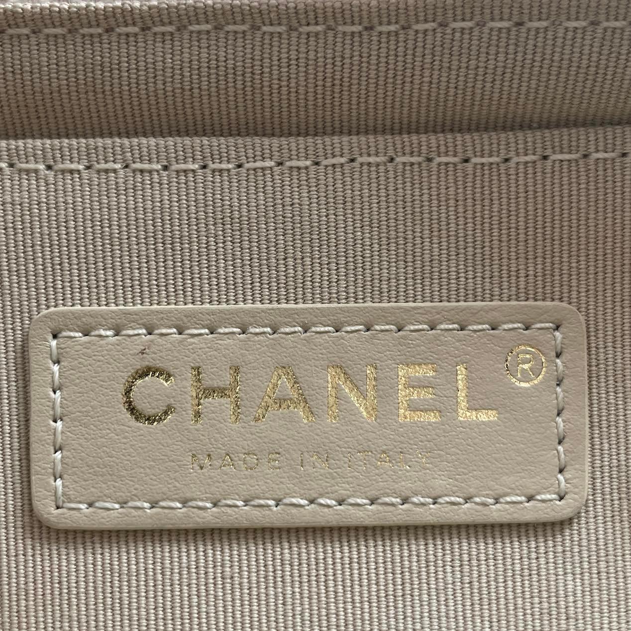 CHANEL Metallic Lambskin Like A Wallet Flap Golden Pink