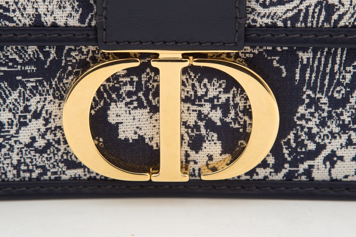 Dior Navy 30 Montaigne Flap Bag