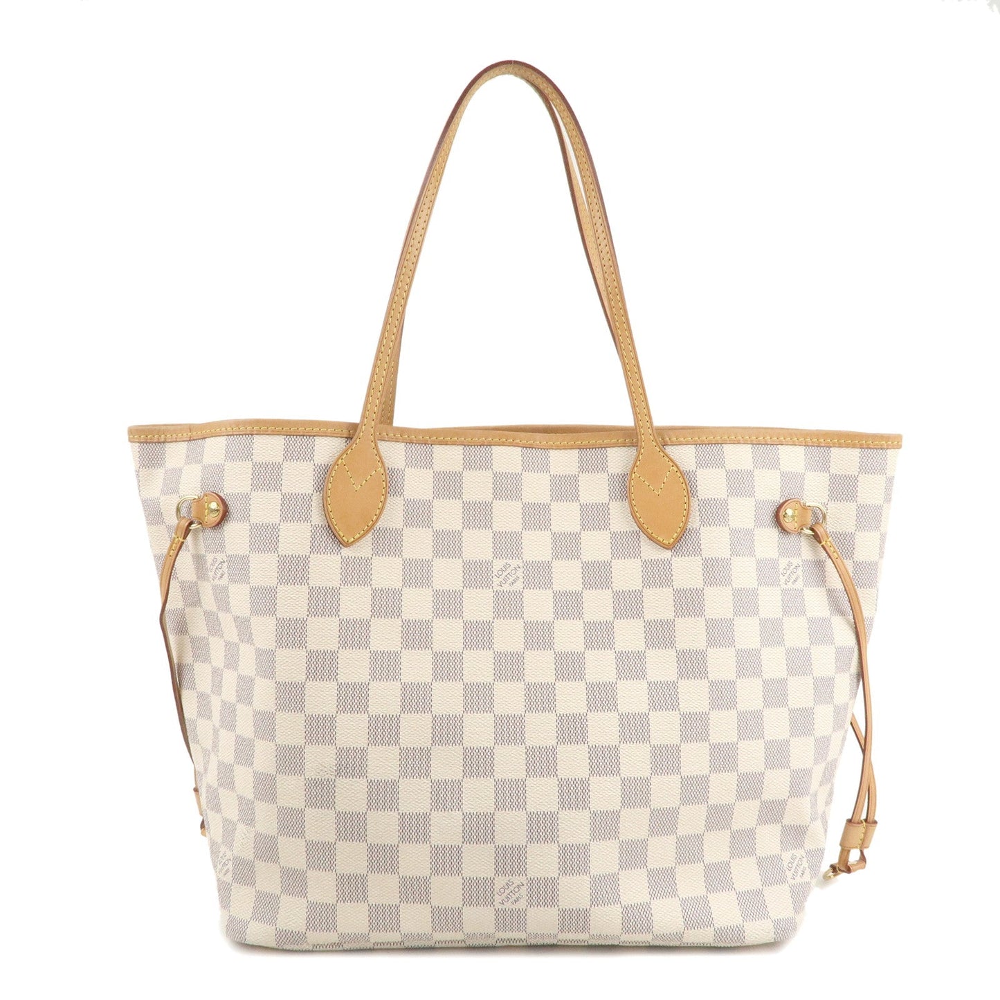 Louis Vuitton Damier Azur Neverfull MM Tote Bag N51107