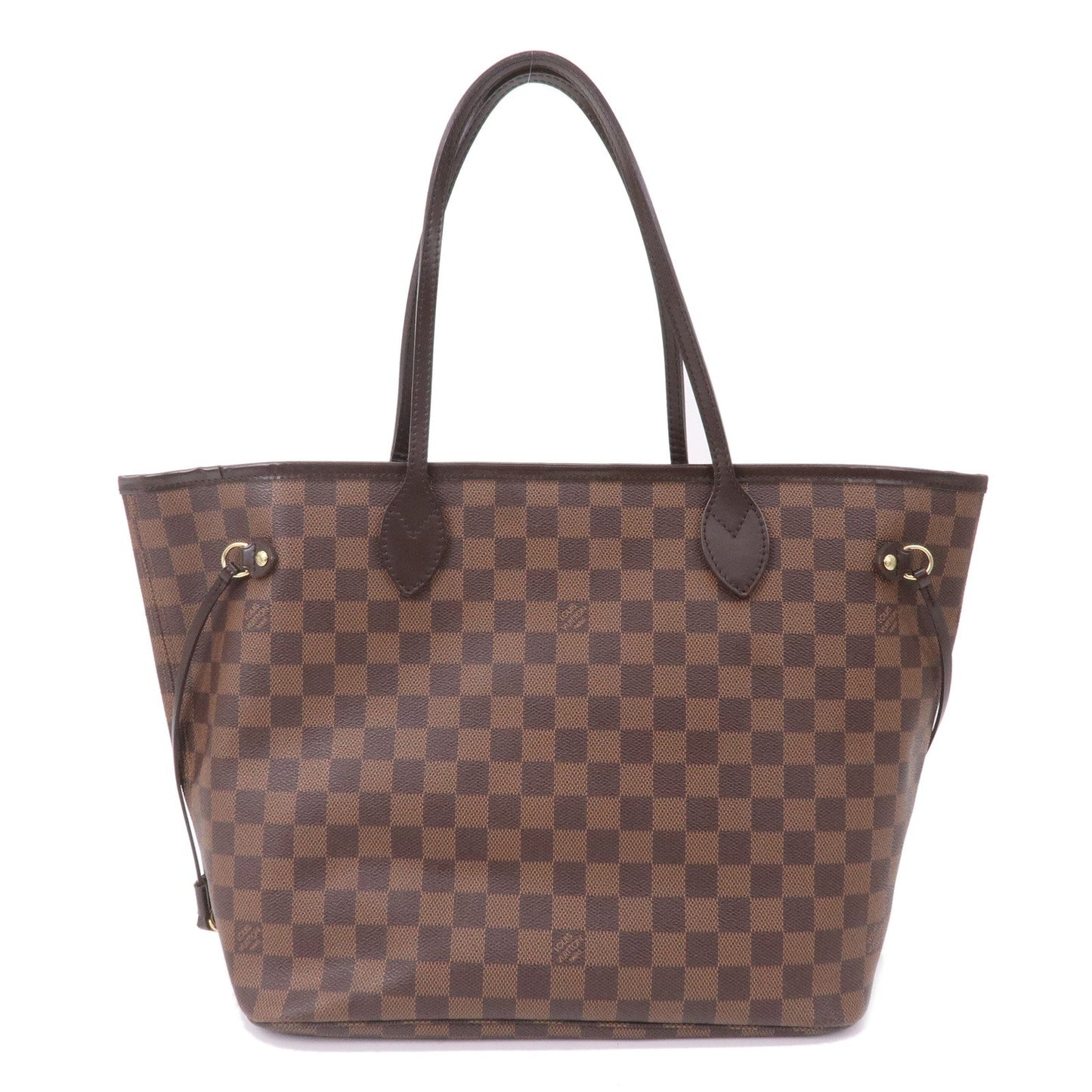 Louis Vuitton Damier Ebene Neverfull MM Tote Bag Brown N51105