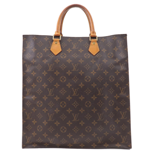 Louis Vuitton Monogram Sac Plat Hand Bag Tote Bag M51140