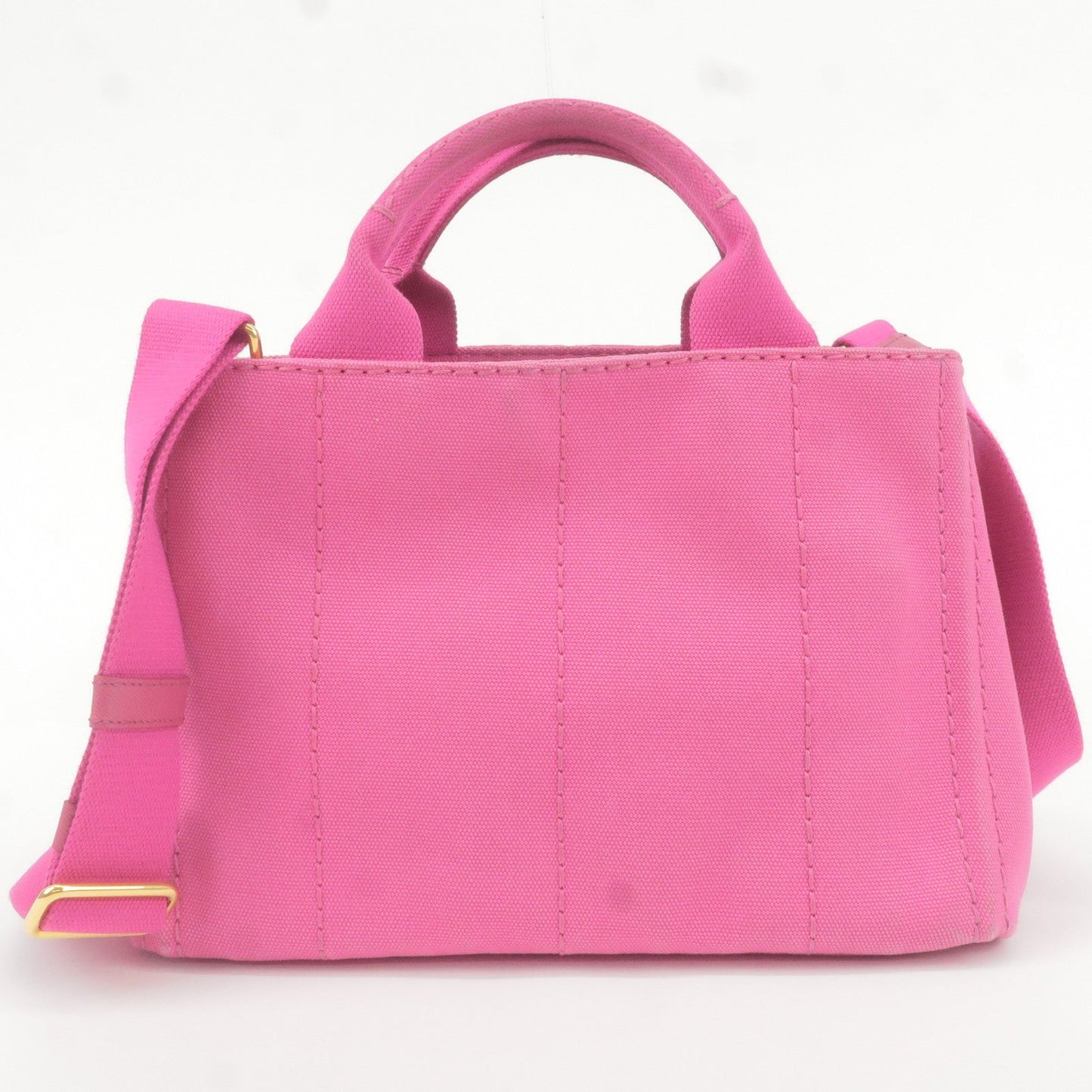 Prada Canapa Mini Canvas 2Way Bag Shoulder Bag Hand Bag Pink