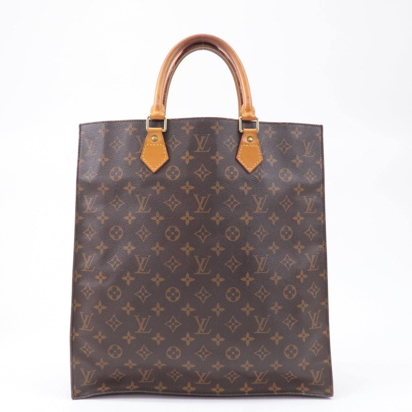 Louis Vuitton Monogram Sac Plat Hand Bag Tote Bag M51140