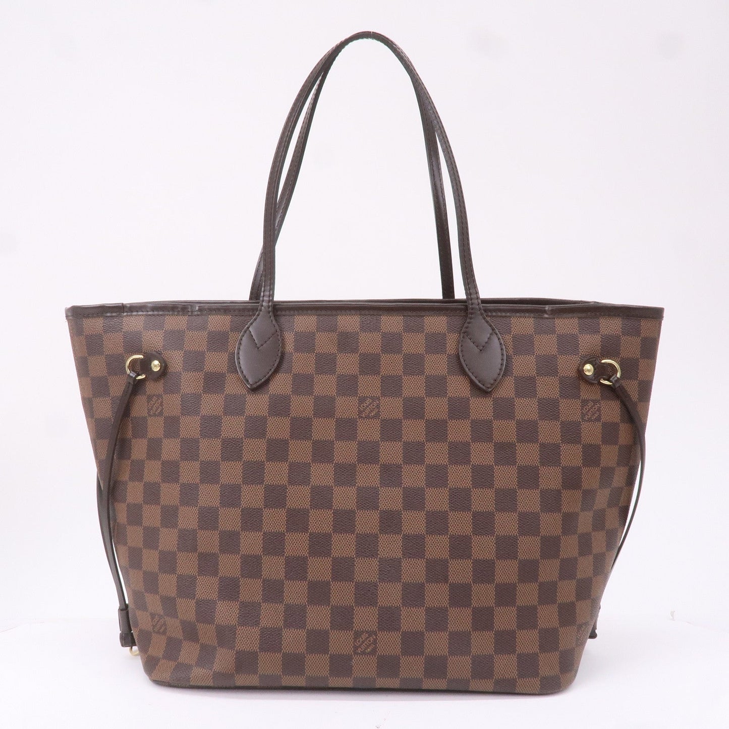 Louis Vuitton Damier Ebene Neverfull MM Tote Bag Brown N51105