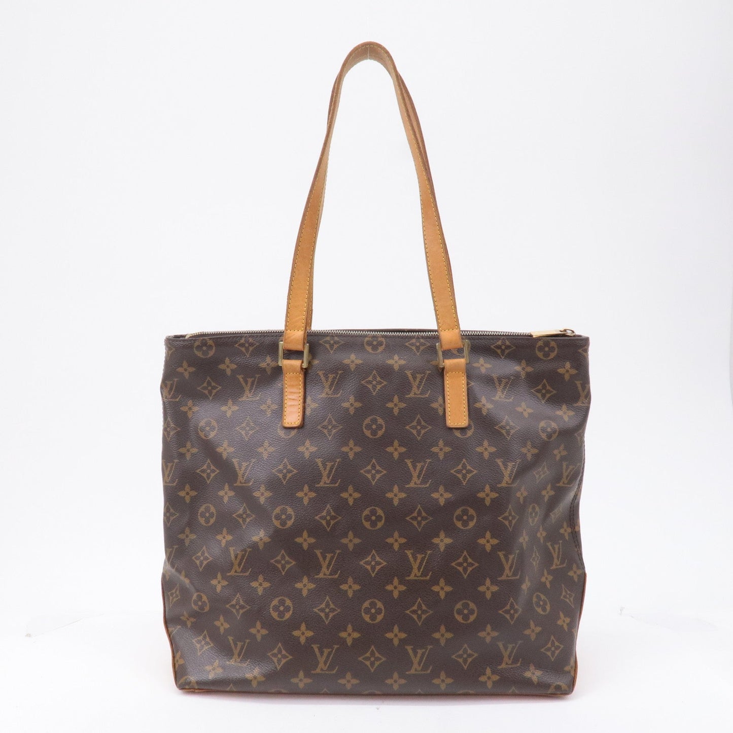 Louis Vuitton Monogram Cabas Mezzo Tote Bag Brown M51151