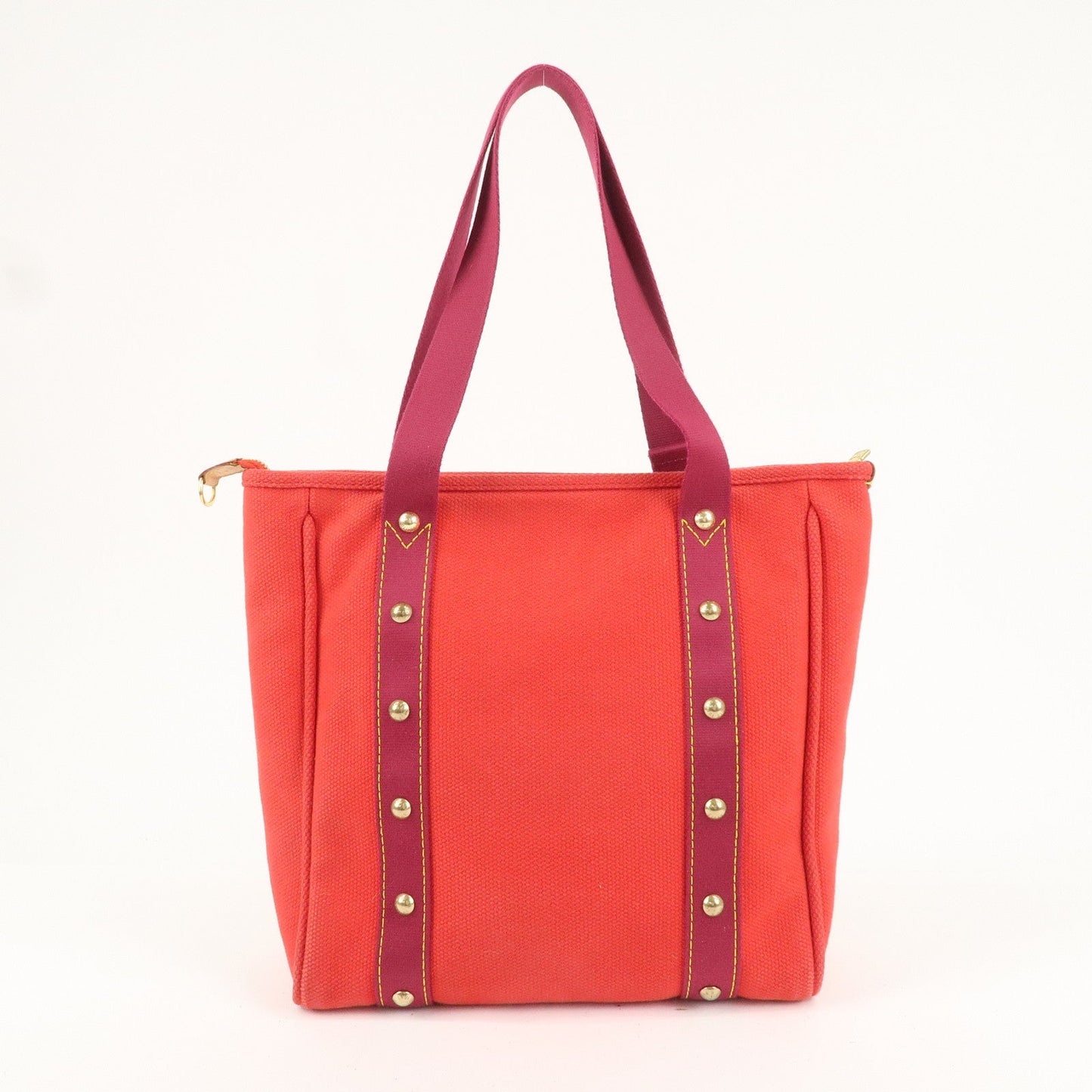 Louis Vuitton Antigua Cabas MM Tote Bag Hand Bag Rouge M40034