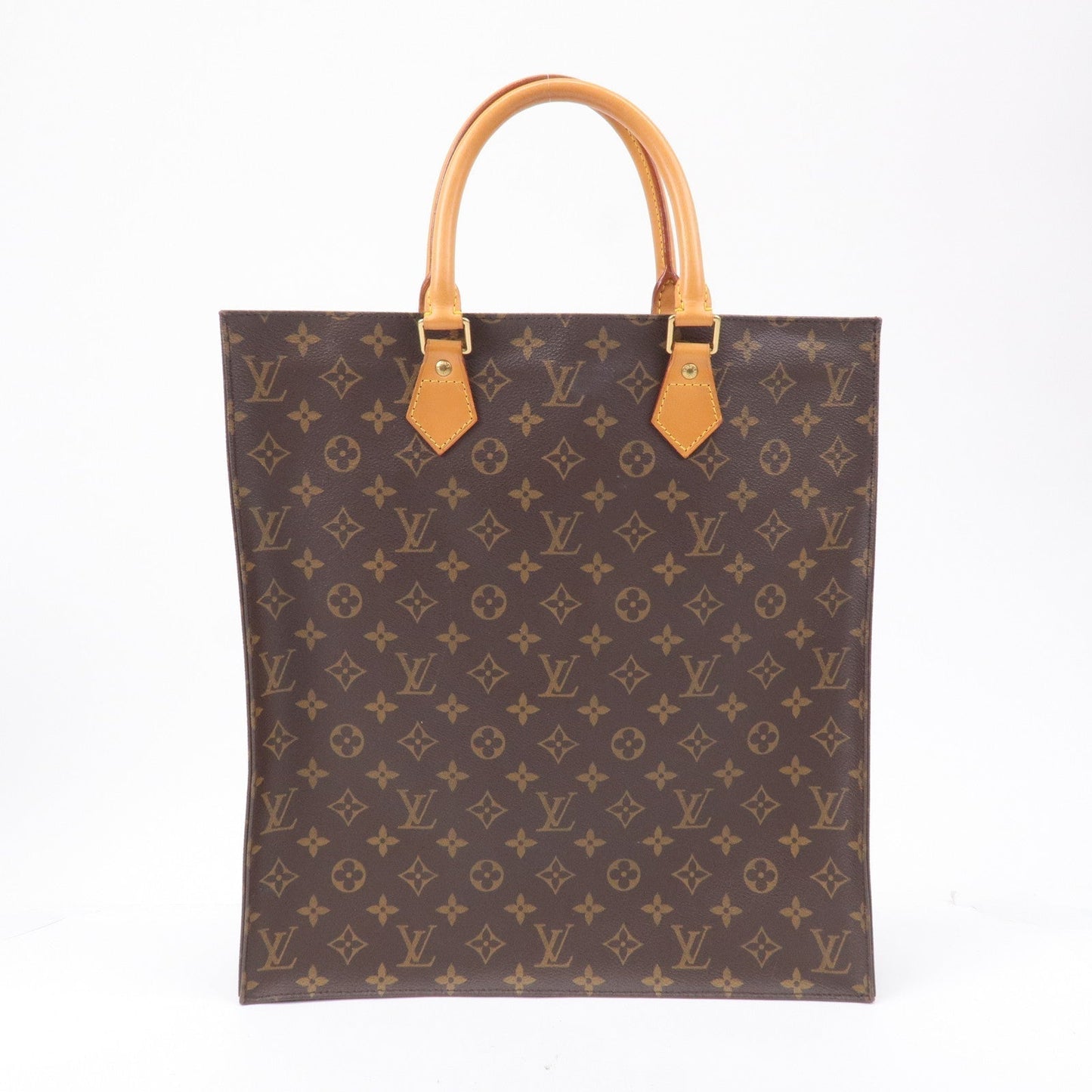 Louis Vuitton Monogram Sac Plat Hand Bag Tote Bag M51140