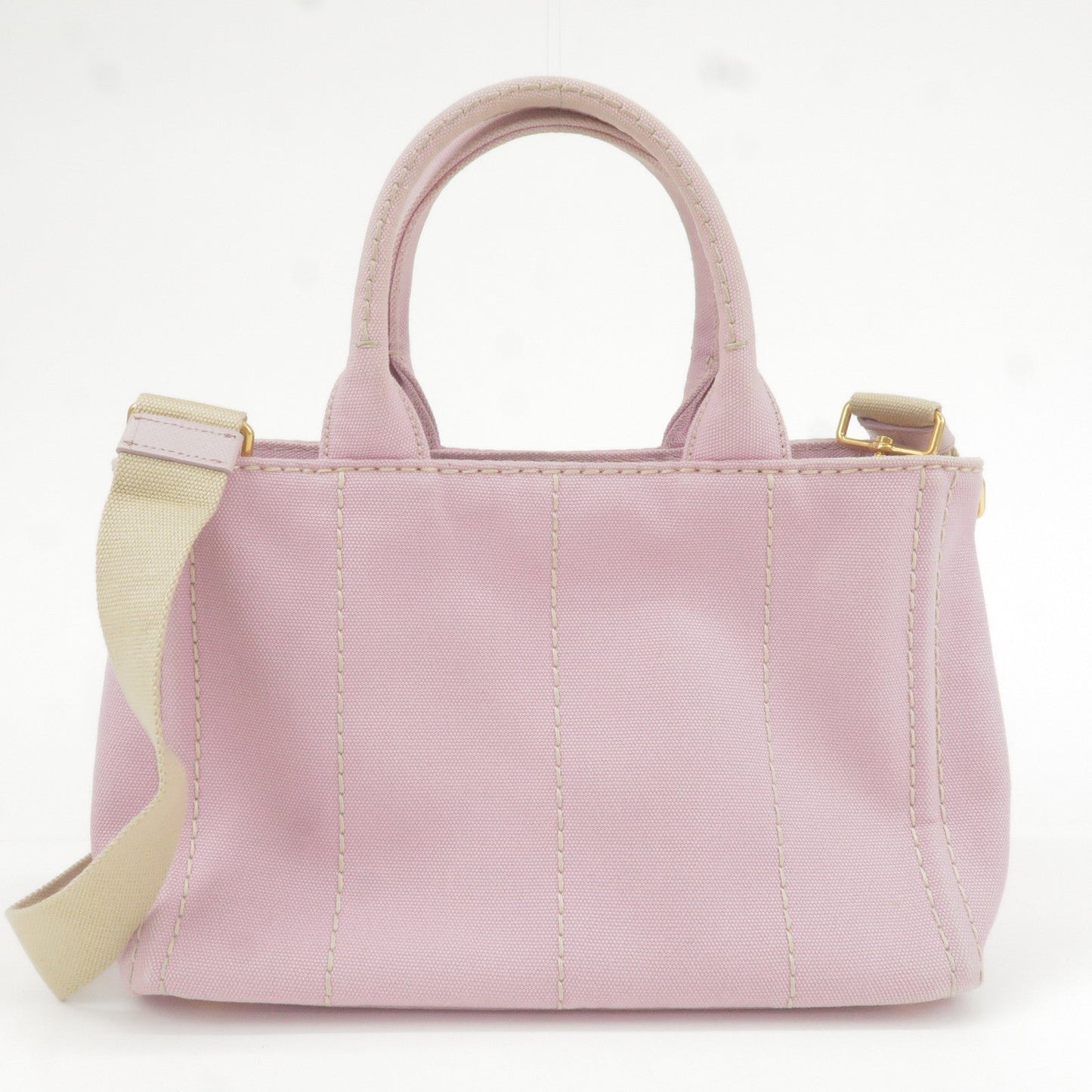 Prada Canapa Mini Canvas 2Way Bag Shoulder Bag Lavender 1BG439