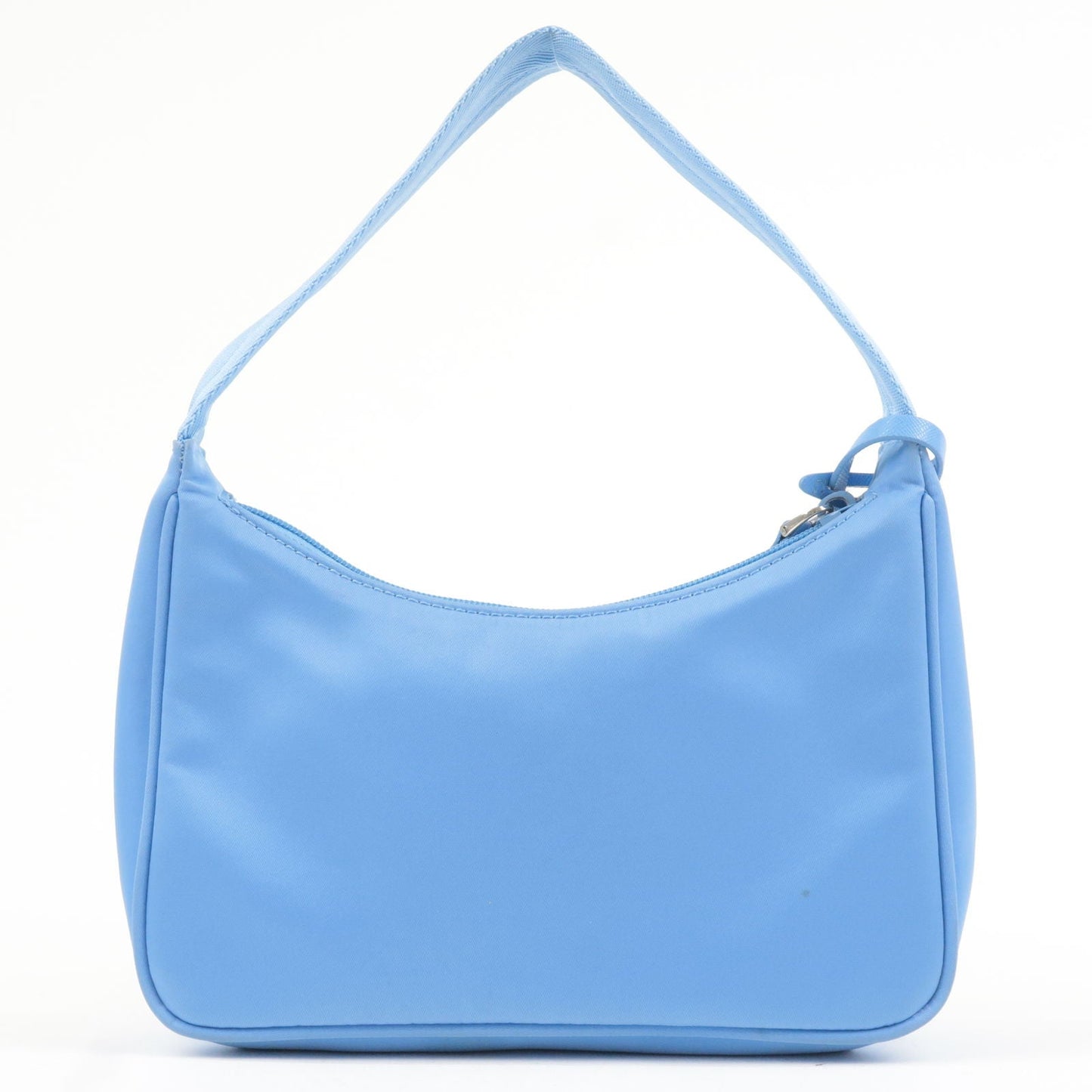 Prada Re-Edition 2000 Nylon Leather Hand Bag Light Blue 1NE515