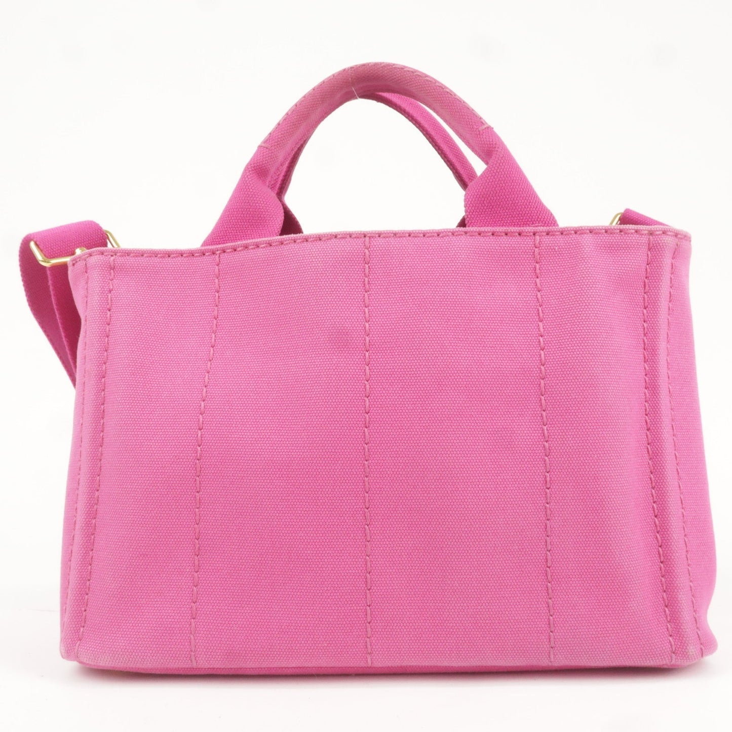 Prada Canapa Mini Canvas 2Way Bag Shoulder Bag Pink B2439G