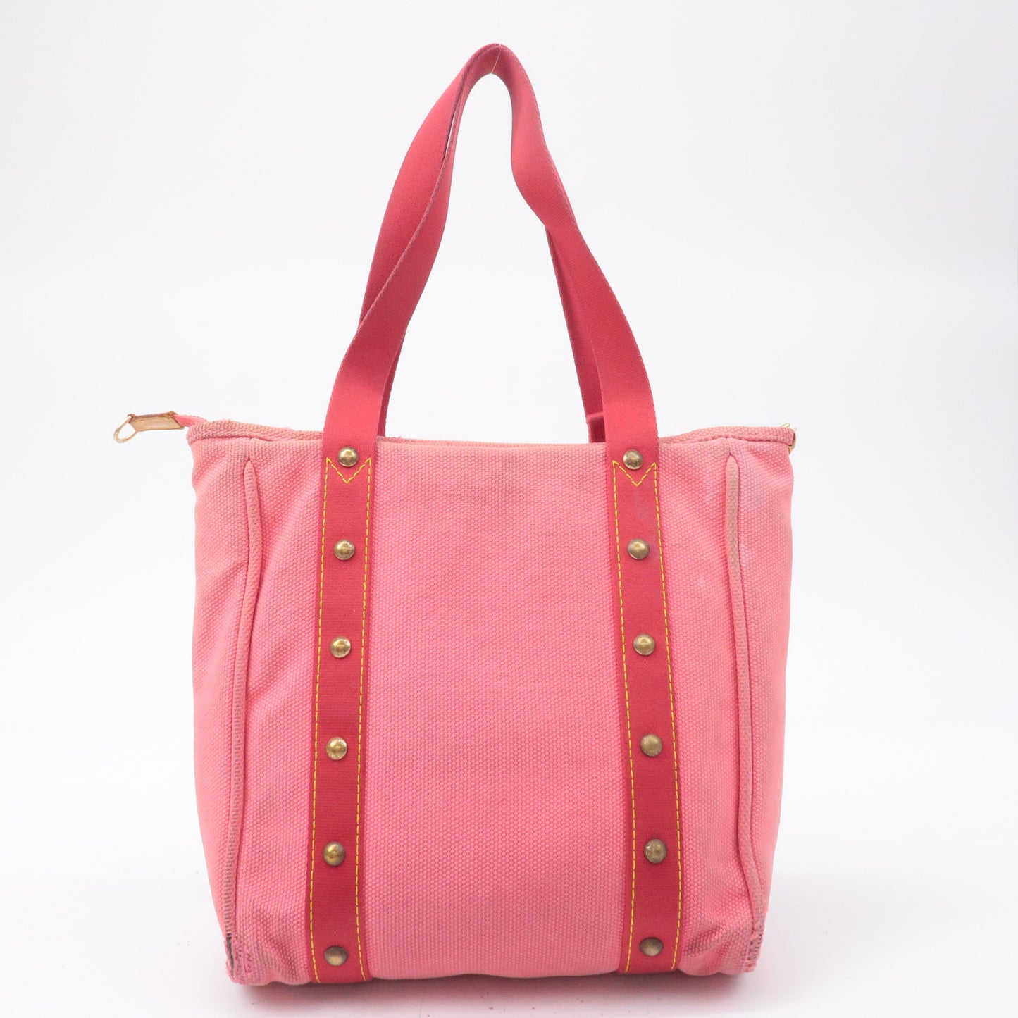 Louis Vuitton Antigua Cabas MM Canvas Tote Bag Rose M40085