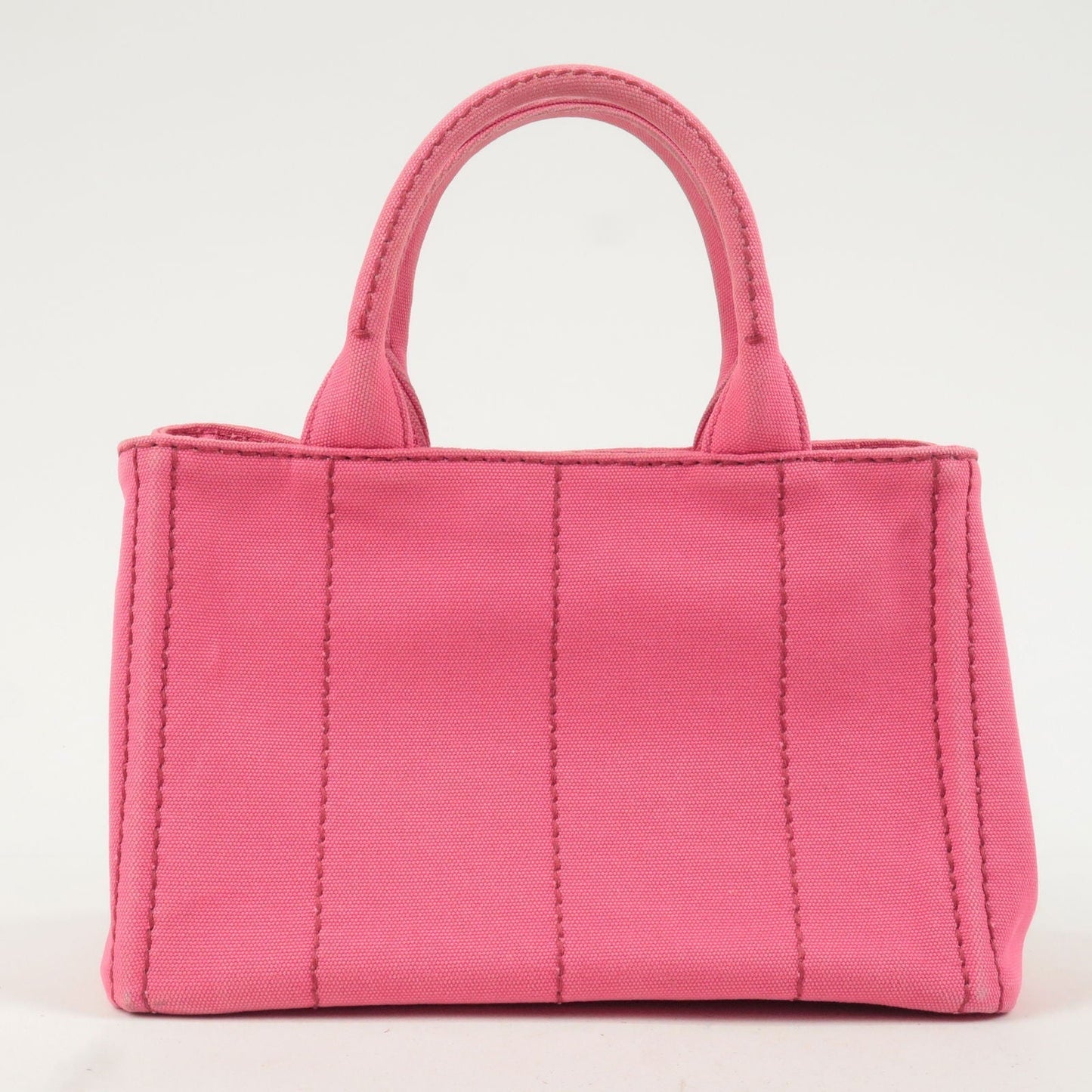 Prada Canapa Mini Canvas 2Way Tote Bag Pink 1BG439