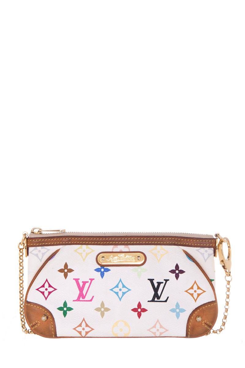 Louis Vuitton MILLA PM White Multi Monogram Pouchette