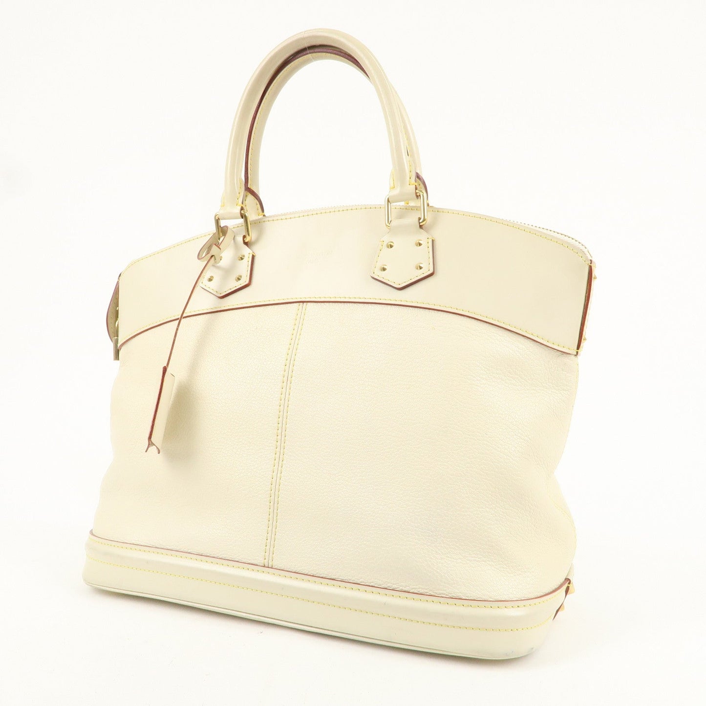 Louis Vuitton Suhali Lock It Hand Bag Tote Bag Blanc M91874