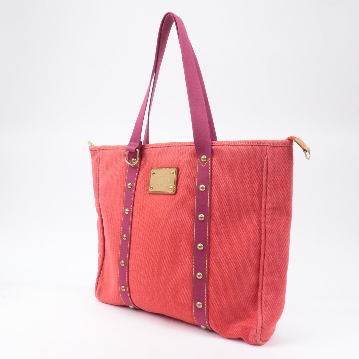 Louis Vuitton Antigua Cabas GM Tote Bag Hand Bag Rouge M40031