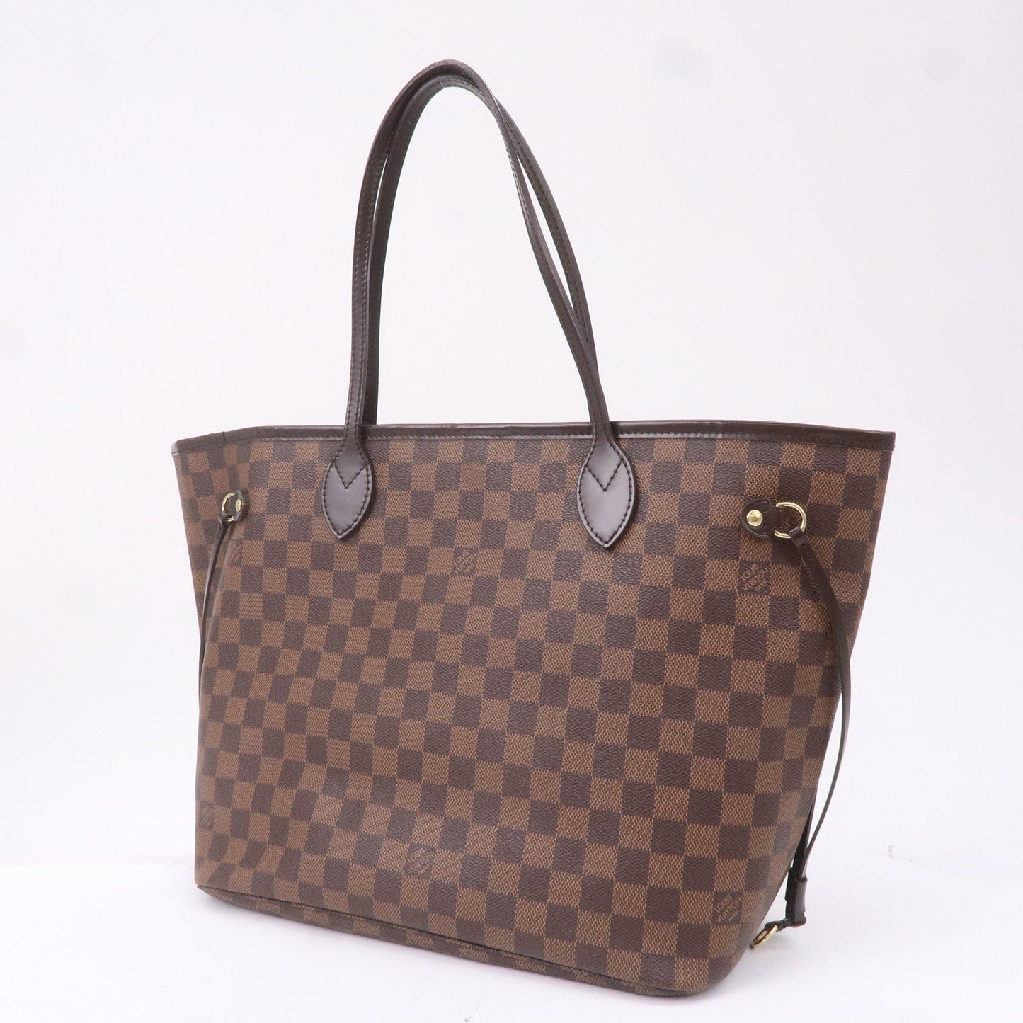 Louis Vuitton Damier Ebene Neverfull MM Tote Bag Brown N51105