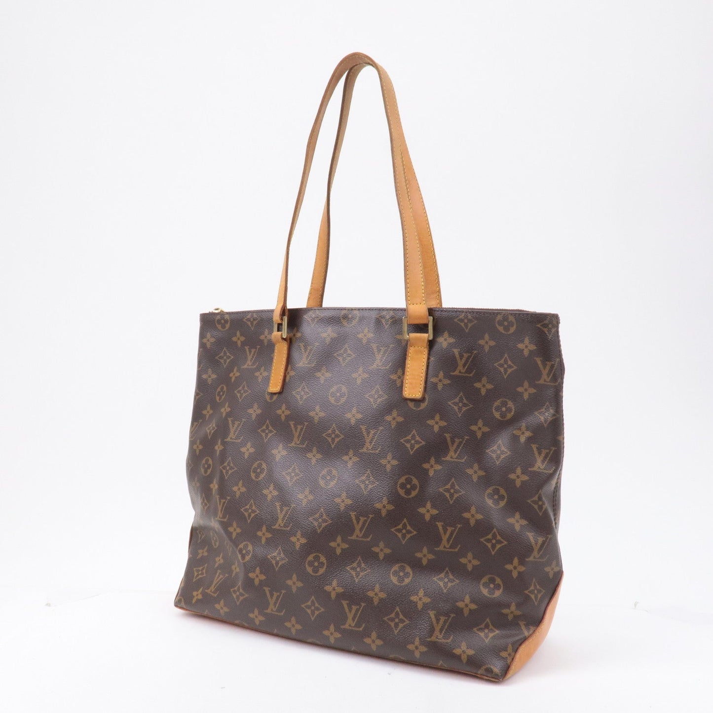 Louis Vuitton Monogram Cabas Mezzo Tote Bag Brown M51151