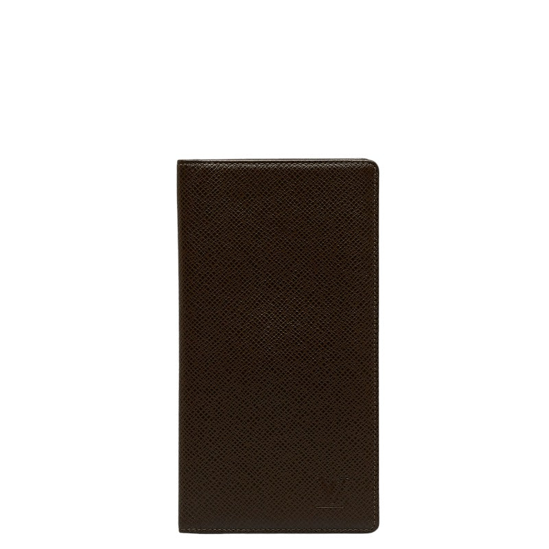 Louis Vuitton TIGRA PORTO 14 CULTCREDI Double Folded Wallet Grizzly Brown Leather Ladies LOUIS VUITTON