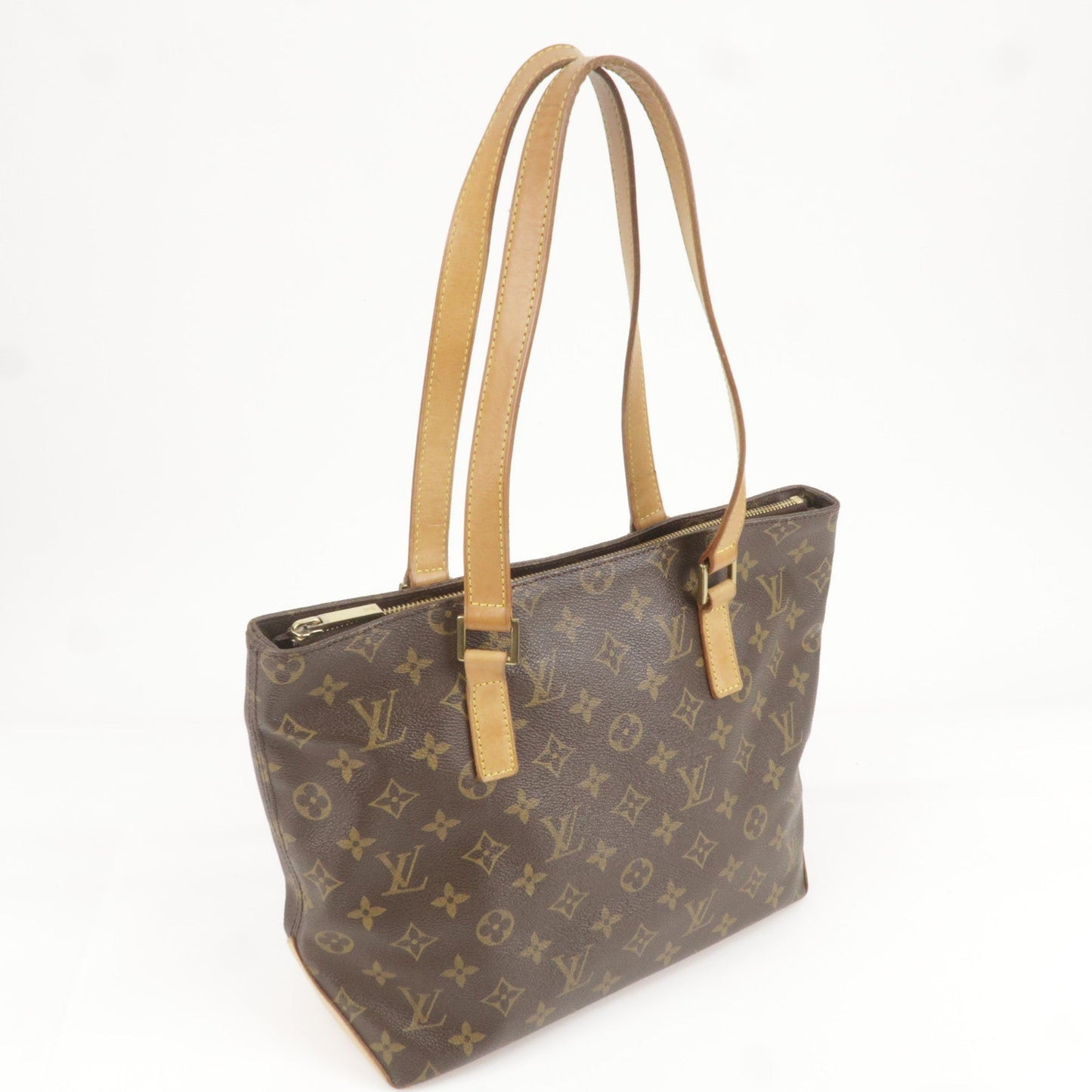 Louis Vuitton Monogram Cabas Piano Tote Bag Brown M51148