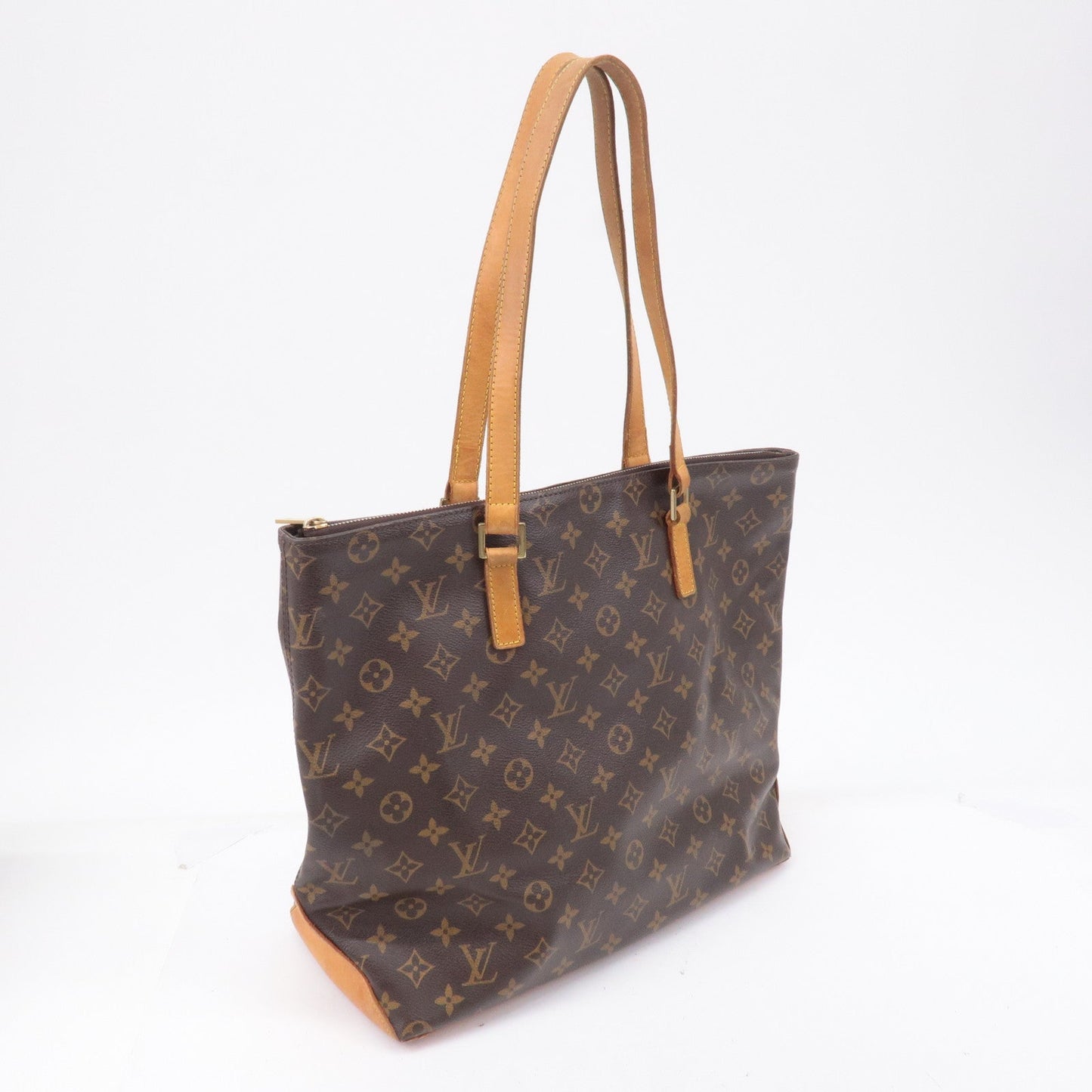 Louis Vuitton Monogram Cabas Mezzo Tote Bag Brown M51151