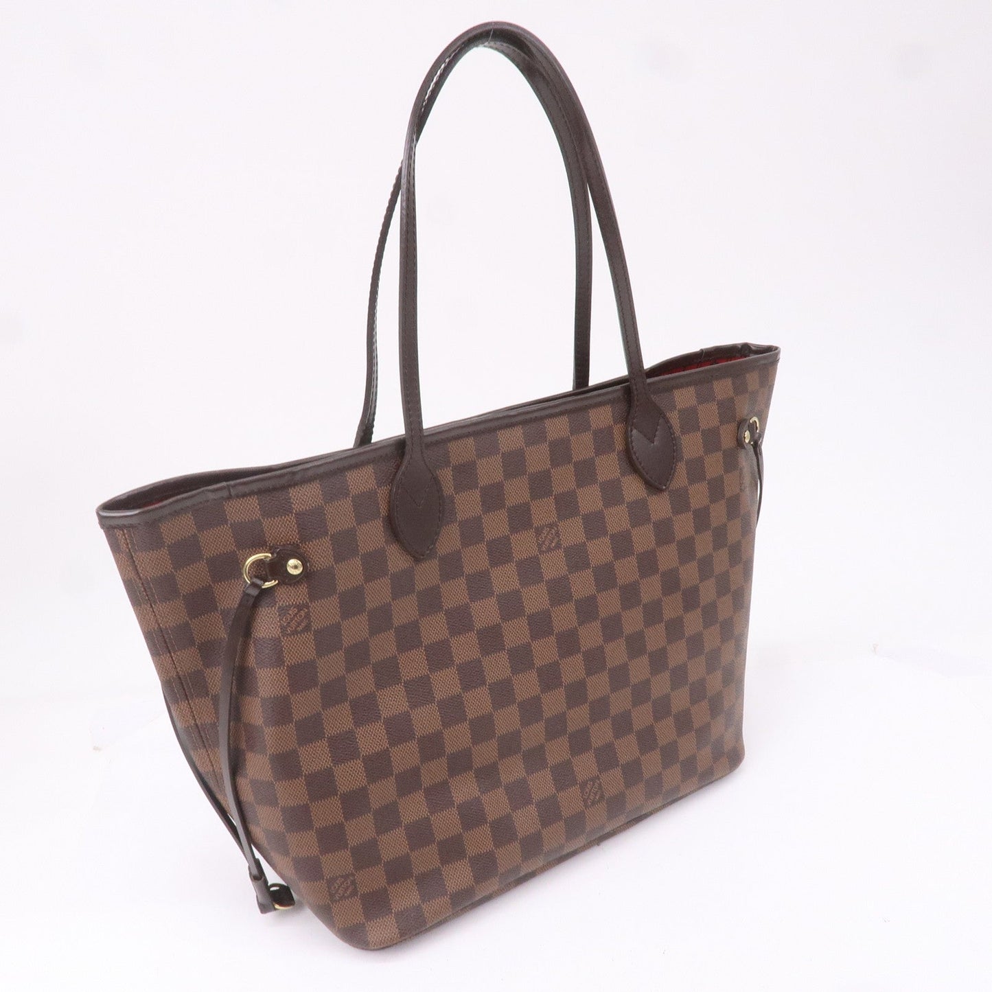 Louis Vuitton Damier Ebene Neverfull MM Tote Bag Brown N51105