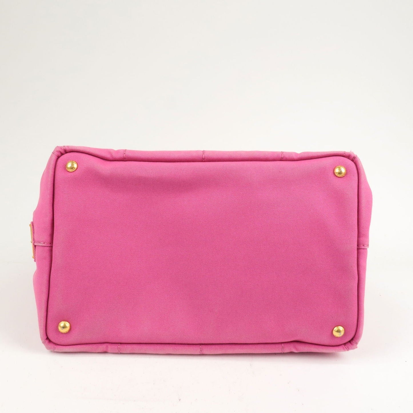 Prada Canapa Canvas 2 Way Shoulder Bag Hand Bag Pink 1BG642