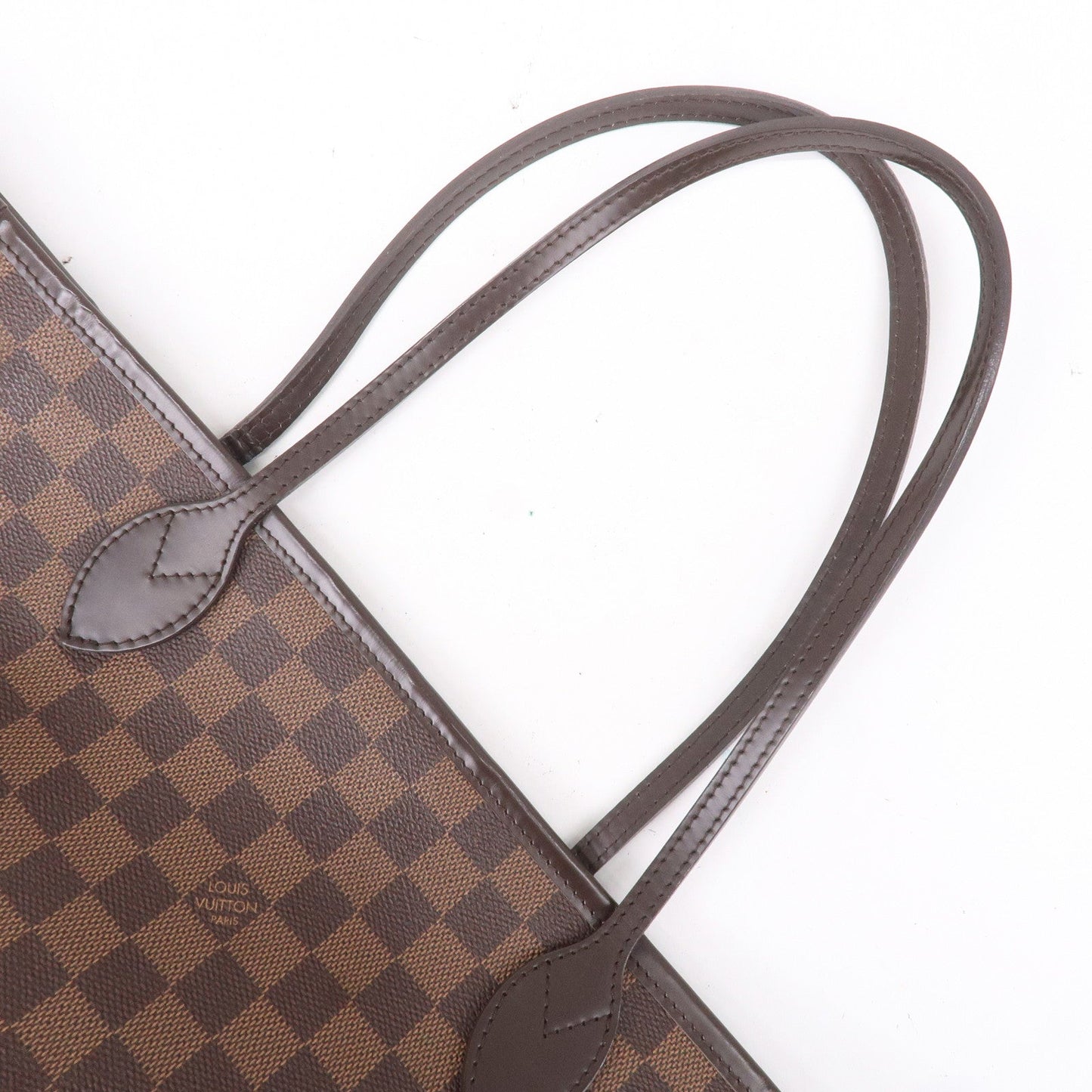 Louis Vuitton Damier Ebene Neverfull MM Tote Bag Brown N51105