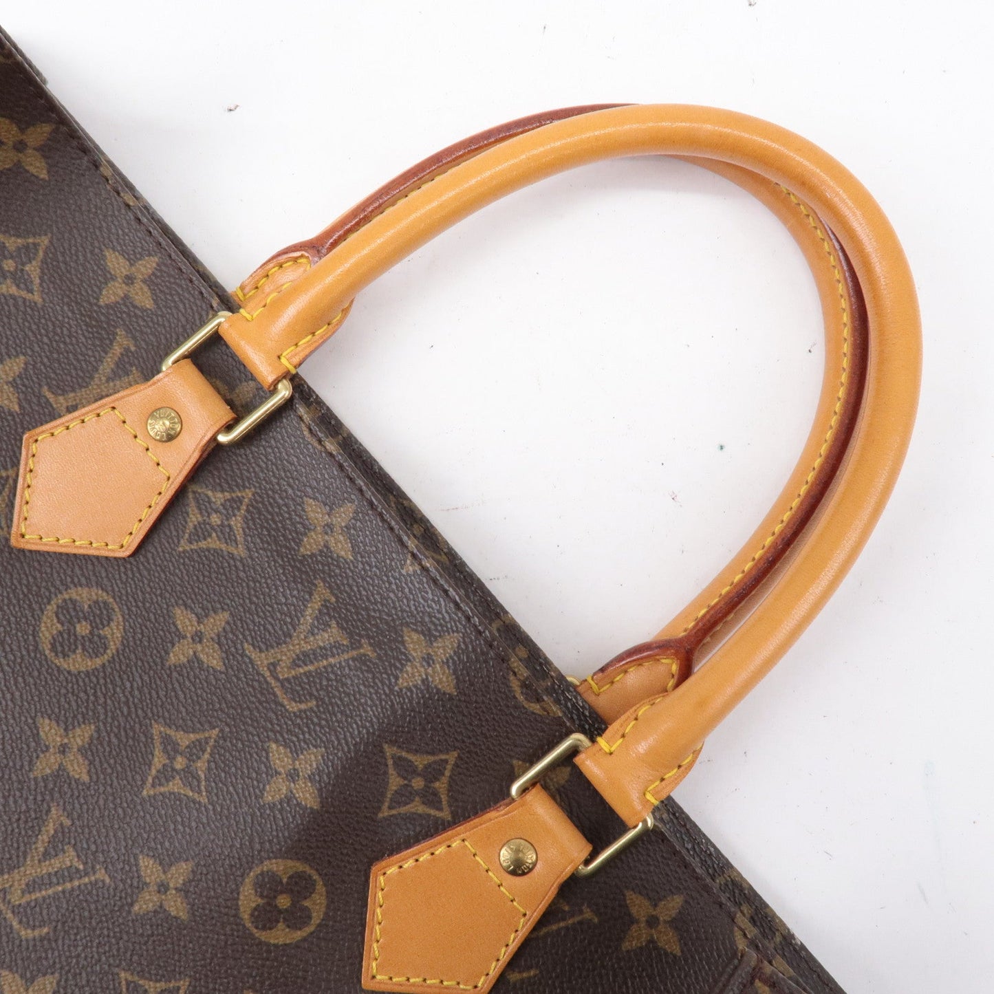 Louis Vuitton Monogram Sac Plat Hand Bag Tote Bag M51140