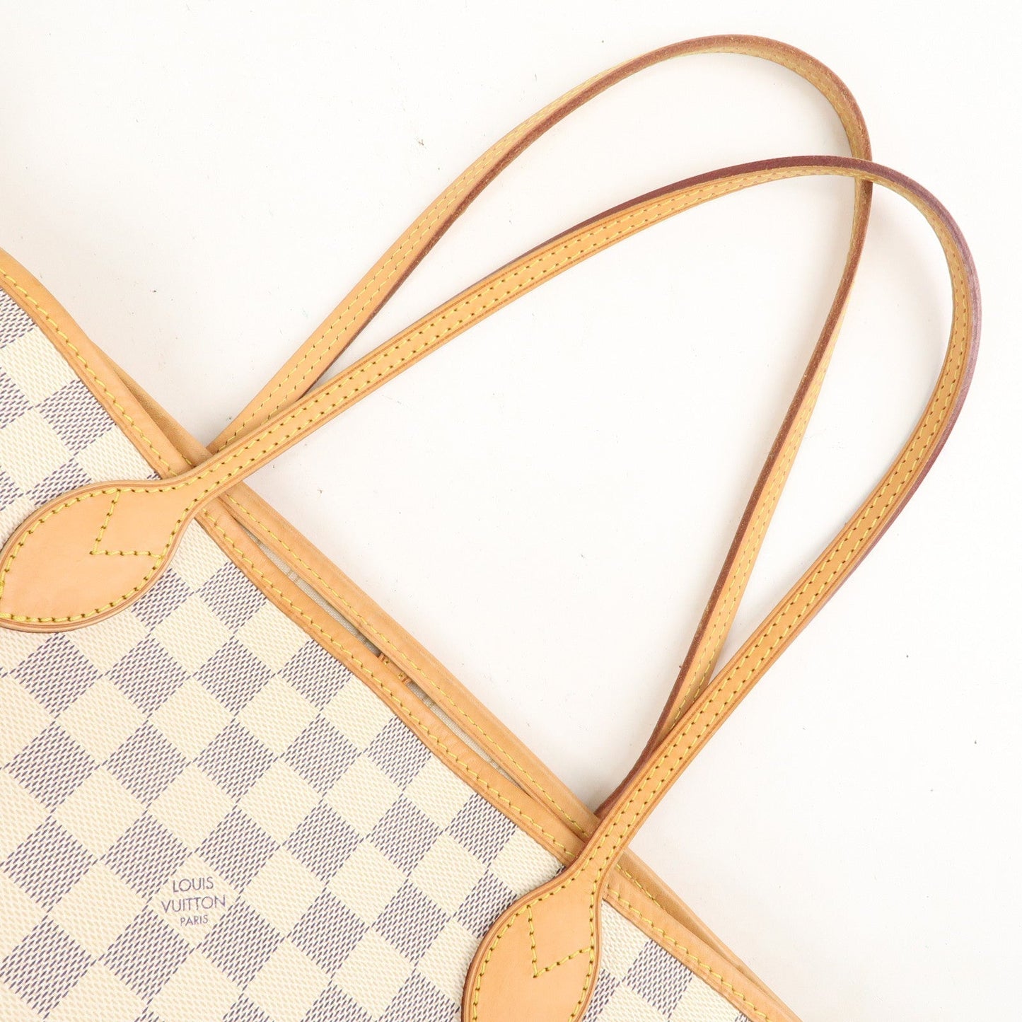 Louis Vuitton Damier Azur Neverfull MM Tote Bag N51107