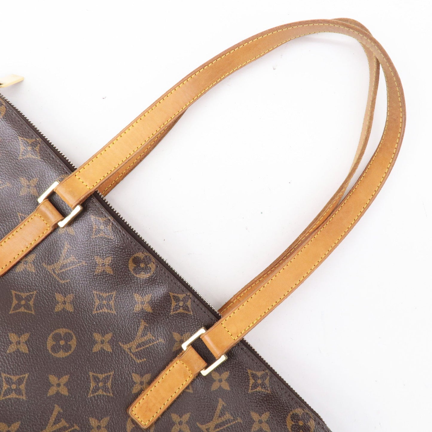 Louis Vuitton Monogram Cabas Mezzo Tote Bag Brown M51151