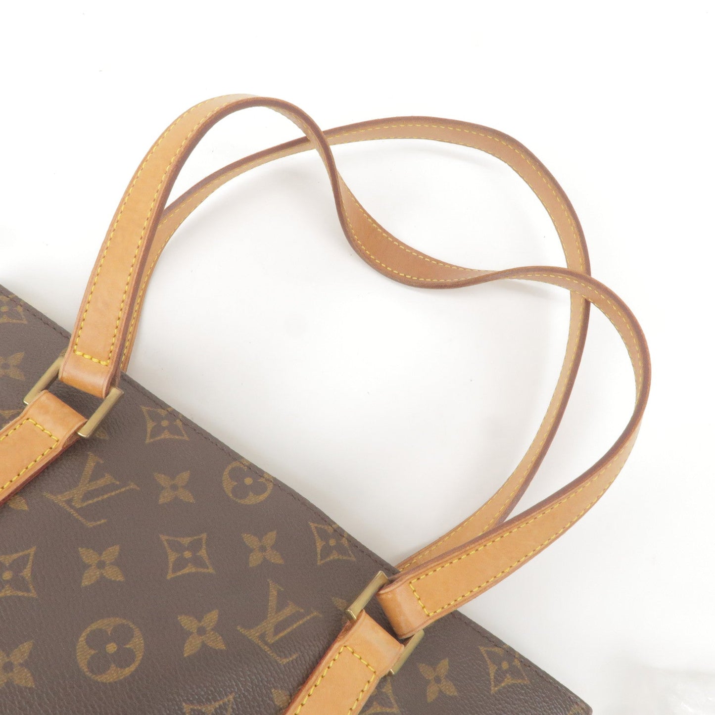 Louis Vuitton Monogram Cabas Piano Tote Bag Brown M51148