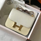 HM Constance 23 Pattern Crocodile White For Women, Handbags, Shoulder Bag 9in/23cm