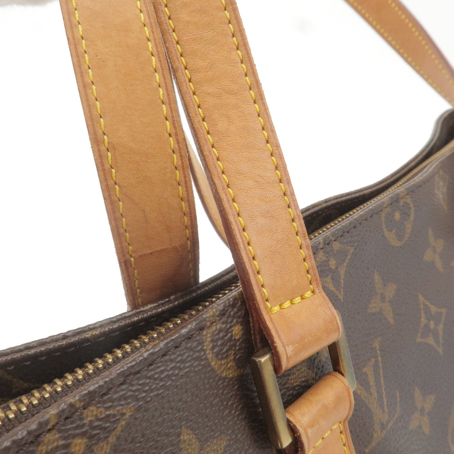 Louis Vuitton Monogram Cabas Piano Tote Bag Brown M51148