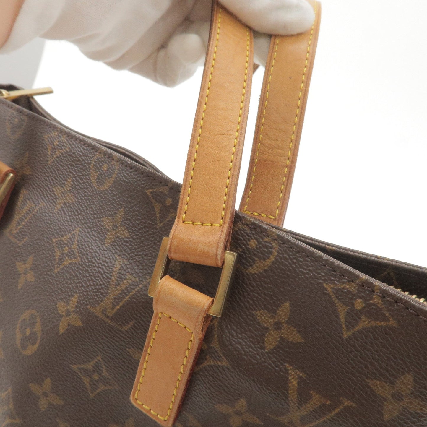 Louis Vuitton Monogram Cabas Piano Tote Bag Brown M51148