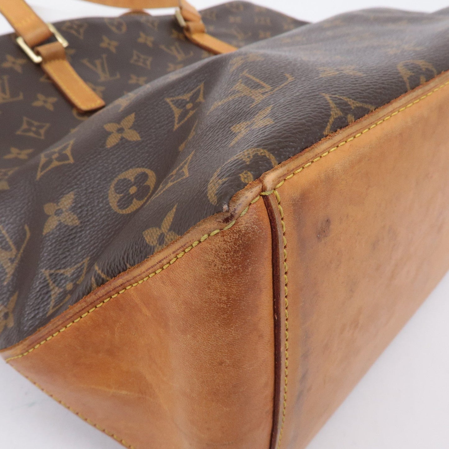 Louis Vuitton Monogram Cabas Mezzo Tote Bag Brown M51151