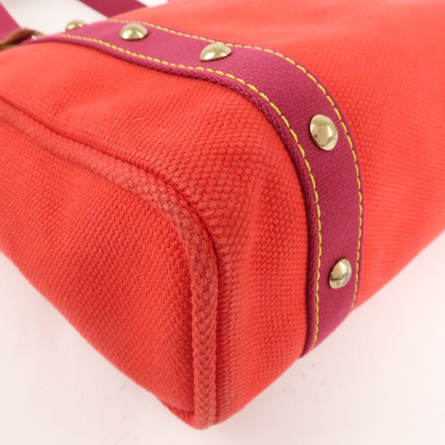 Louis Vuitton Antigua Cabas MM Tote Bag Hand Bag Rouge M40034