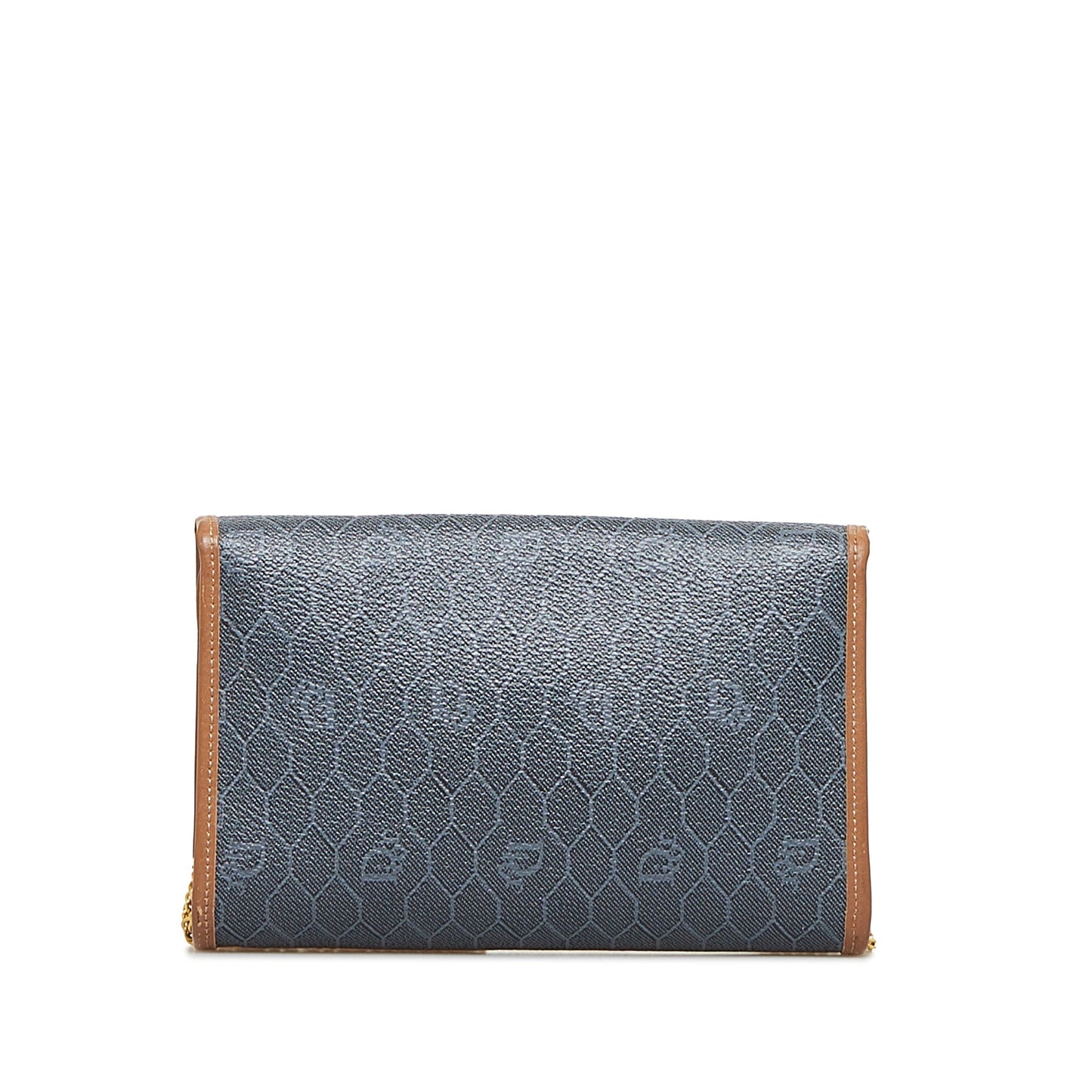 Dior Chain Flap Bag Grey Honeycomb Canvas