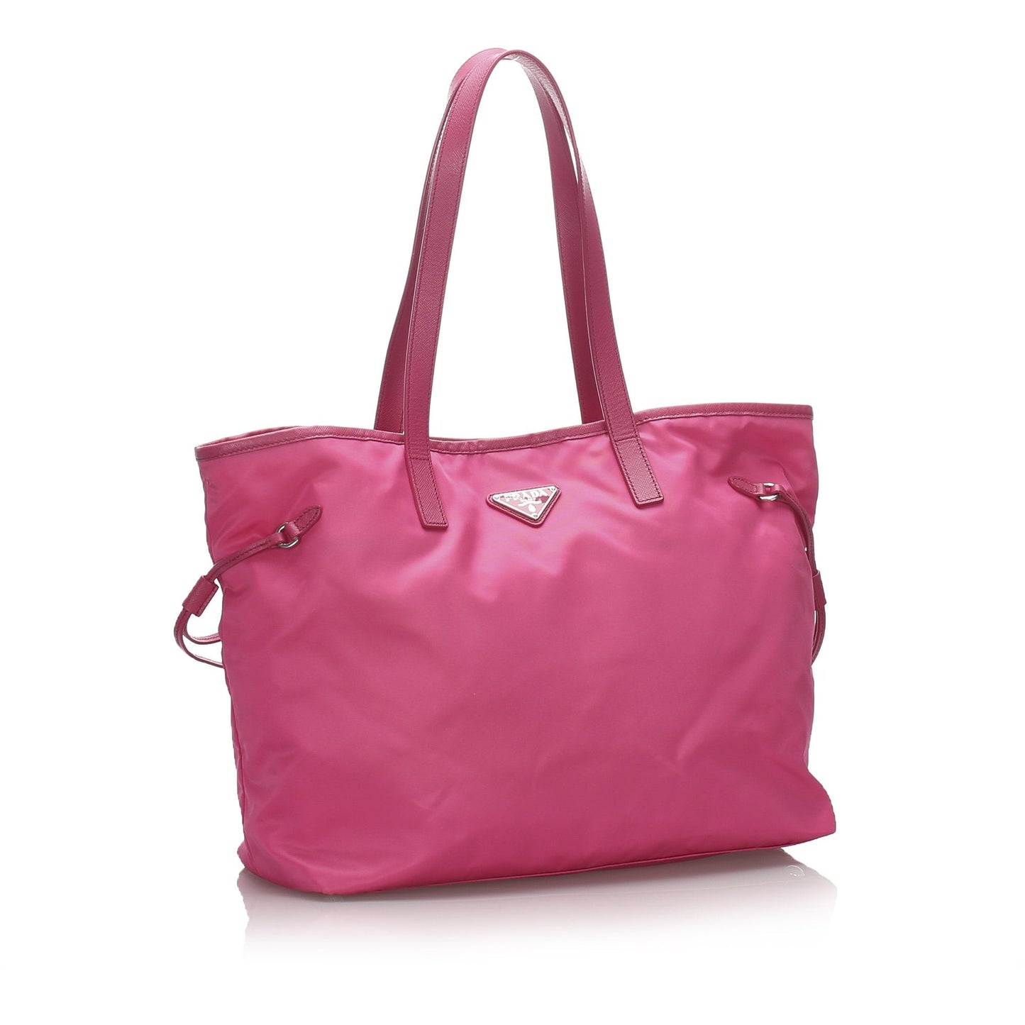 Pre-Loved Prada Pink Nylon Fabric Tessuto Tote Bag Italy