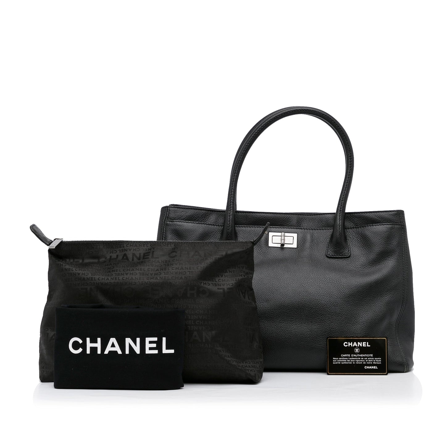 Black Chanel Reissue E/W Cerf Tote