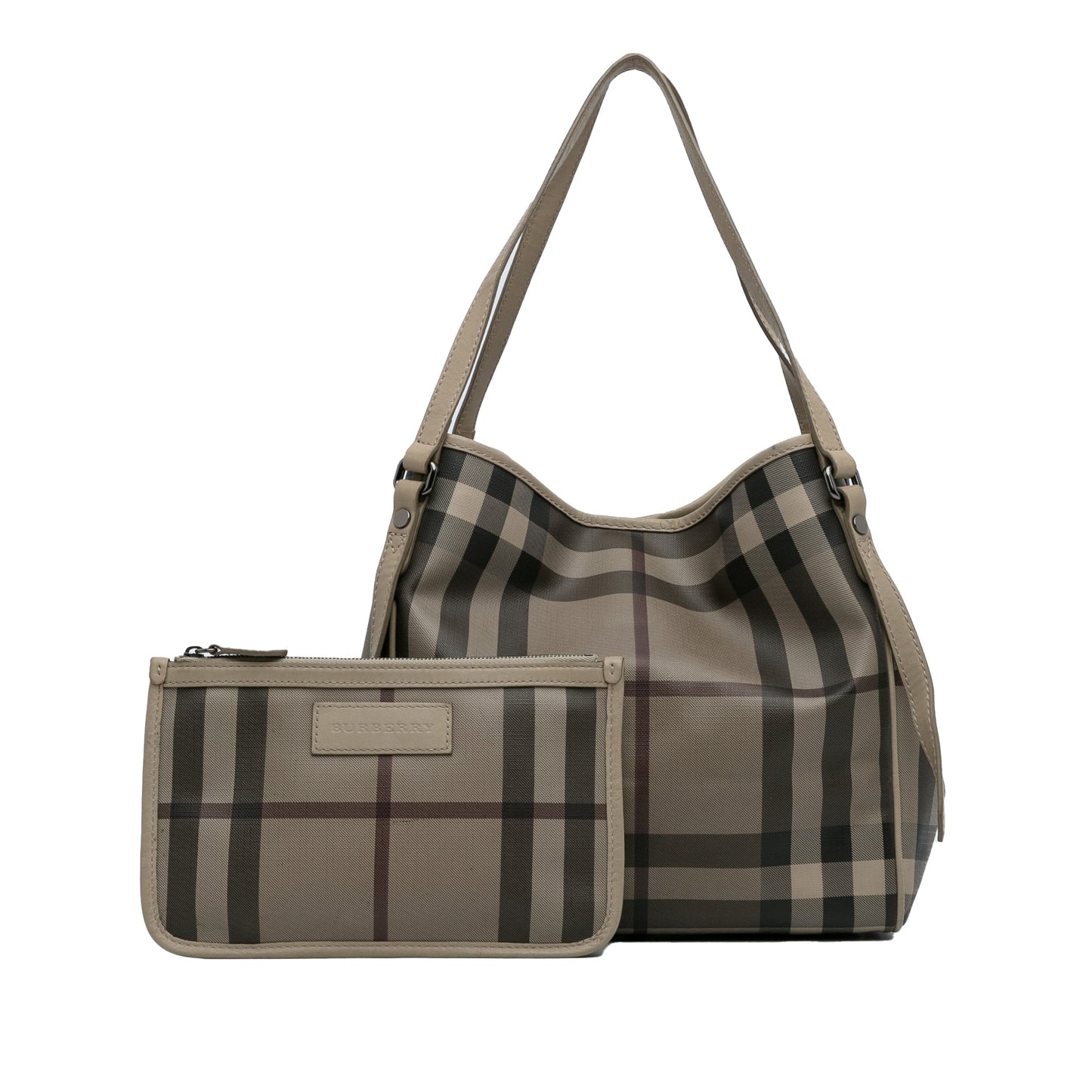 Brown Burberry Smoked Check Canterbury Tote