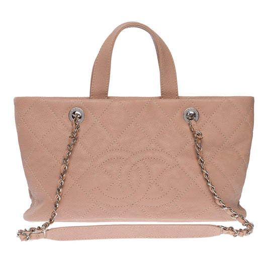 CHANEL Amazing Mini shopping Tote bag in Pink Caviar quilted leather, SHW