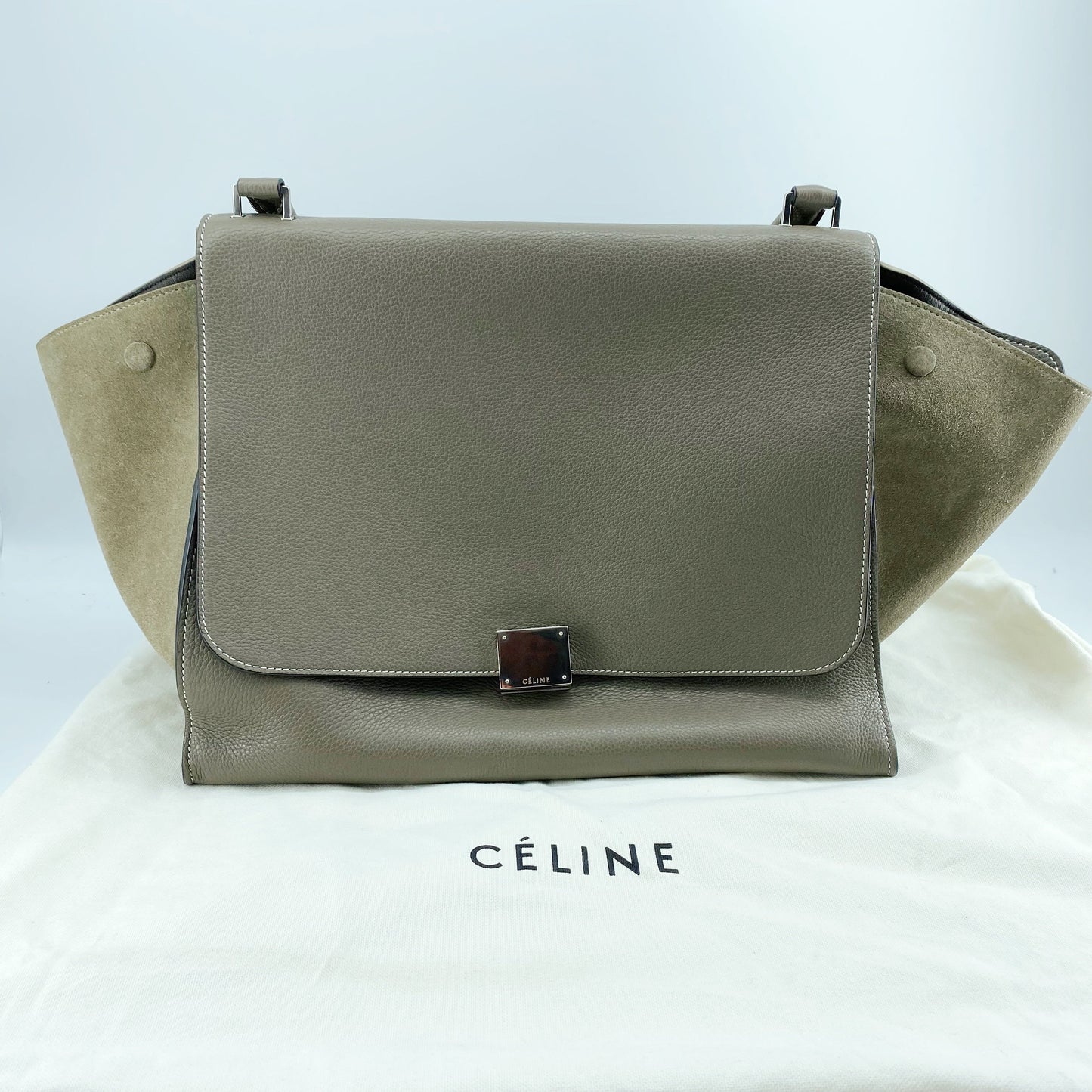 Celine Leather Trapeze Tote