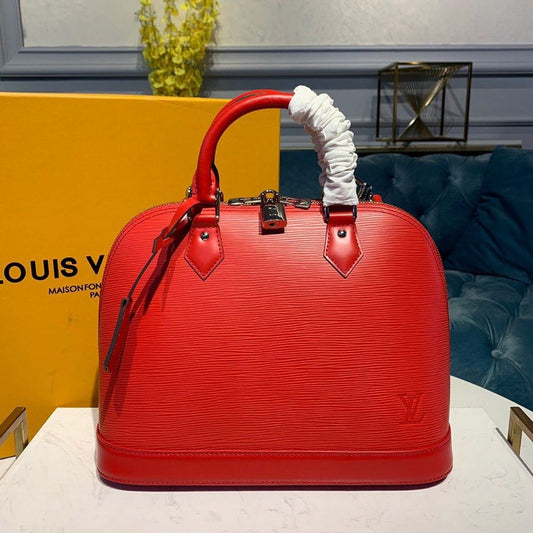 LV Alma PM Epi Red For Women, Womenâ€™s Handbags, Shoulder And Crossbody Bags 12.6in/32cm LV