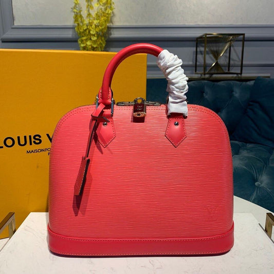 LV Alma PM Epi Hot Pink For Women, Womenâ€™s Handbags, Shoulder And Crossbody Bags 12.6in/32cm LV