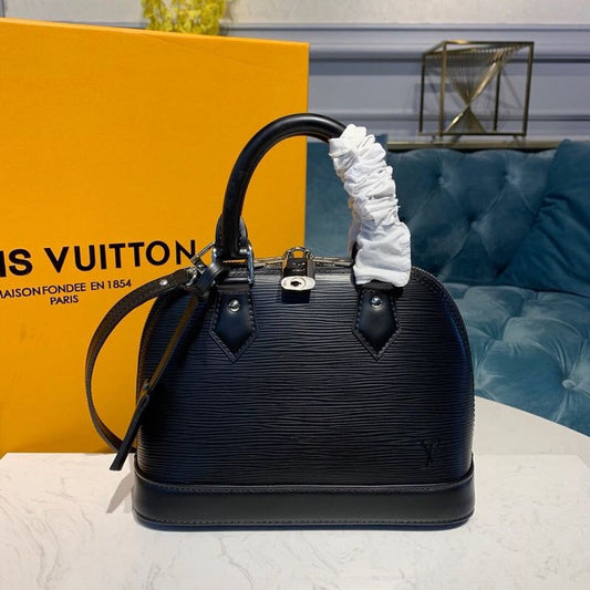 LV Alma BB Epi Black For Women, Shoulder And Crossbody Bags 9.2in/23.5cm LV M40862
