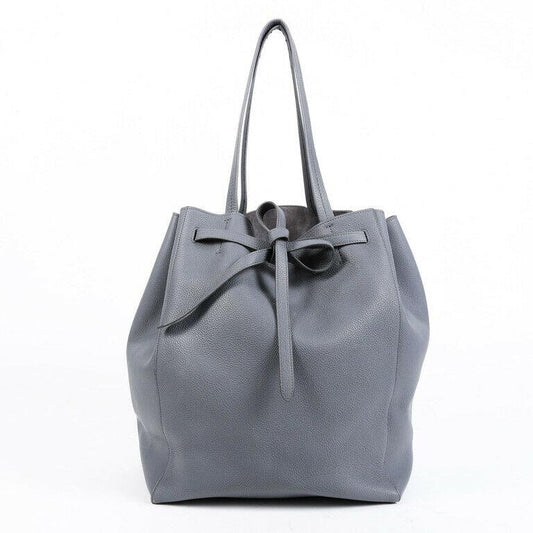 Celine Bag Cabas Phantom Medium Gray Leather Tote