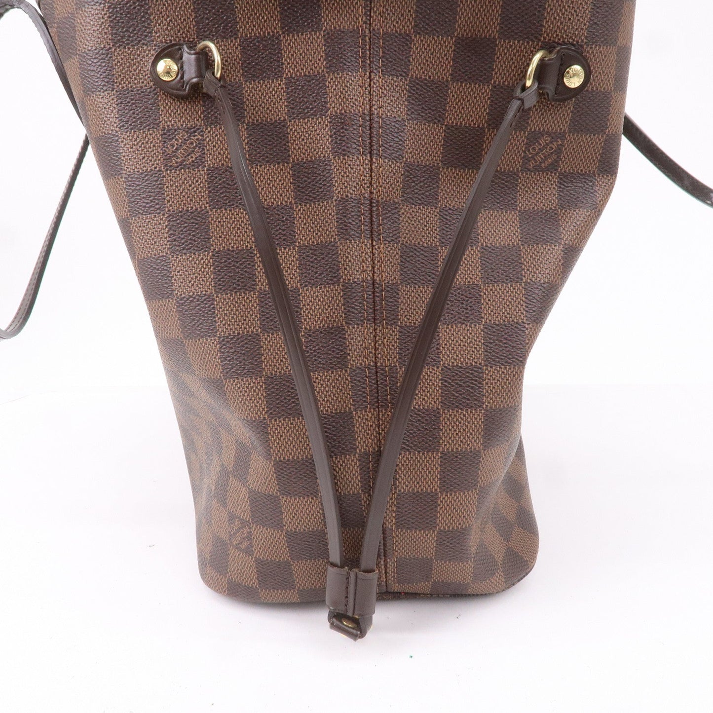 Louis Vuitton Damier Ebene Neverfull MM Tote Bag Brown N51105