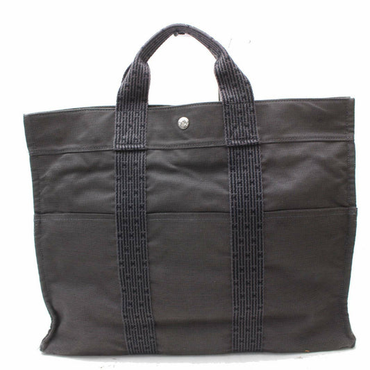 Brand Inspired Hermes Tote Bag Herline Gray Canvas (SHC1-15763)