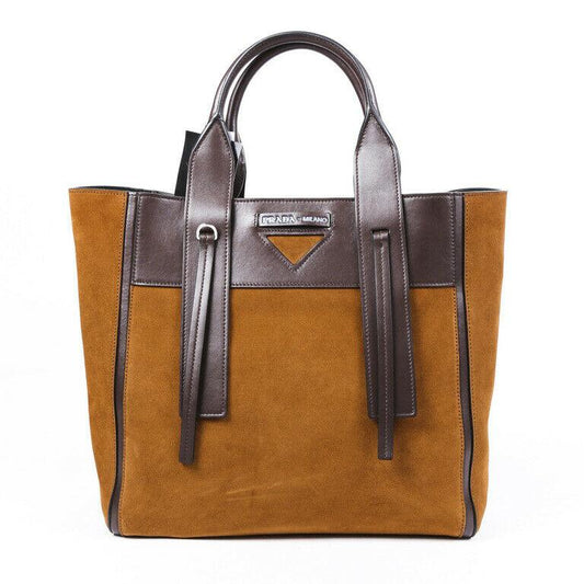 Prada Ouverture Suede Tote Bag